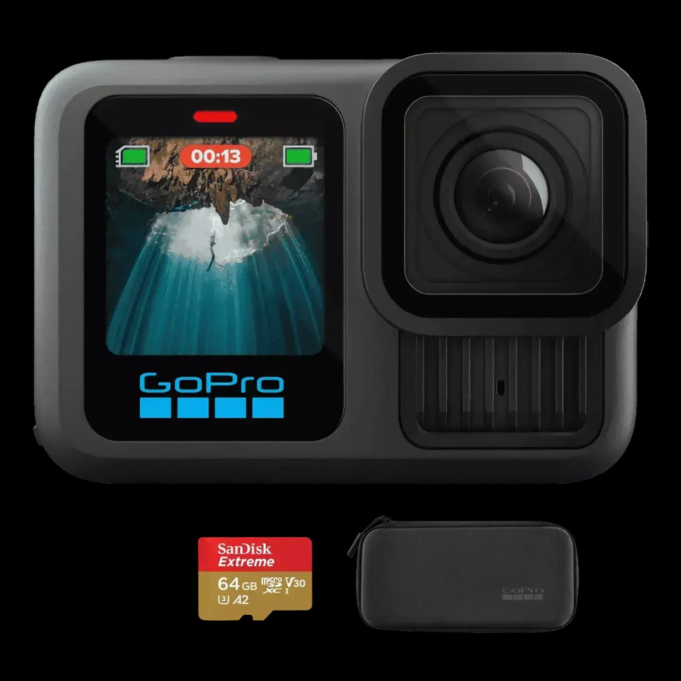 Экшн-камера GoPro HERO 13 Black + Чехол + MicroSD 64GB